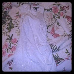 White sparkly formal dress